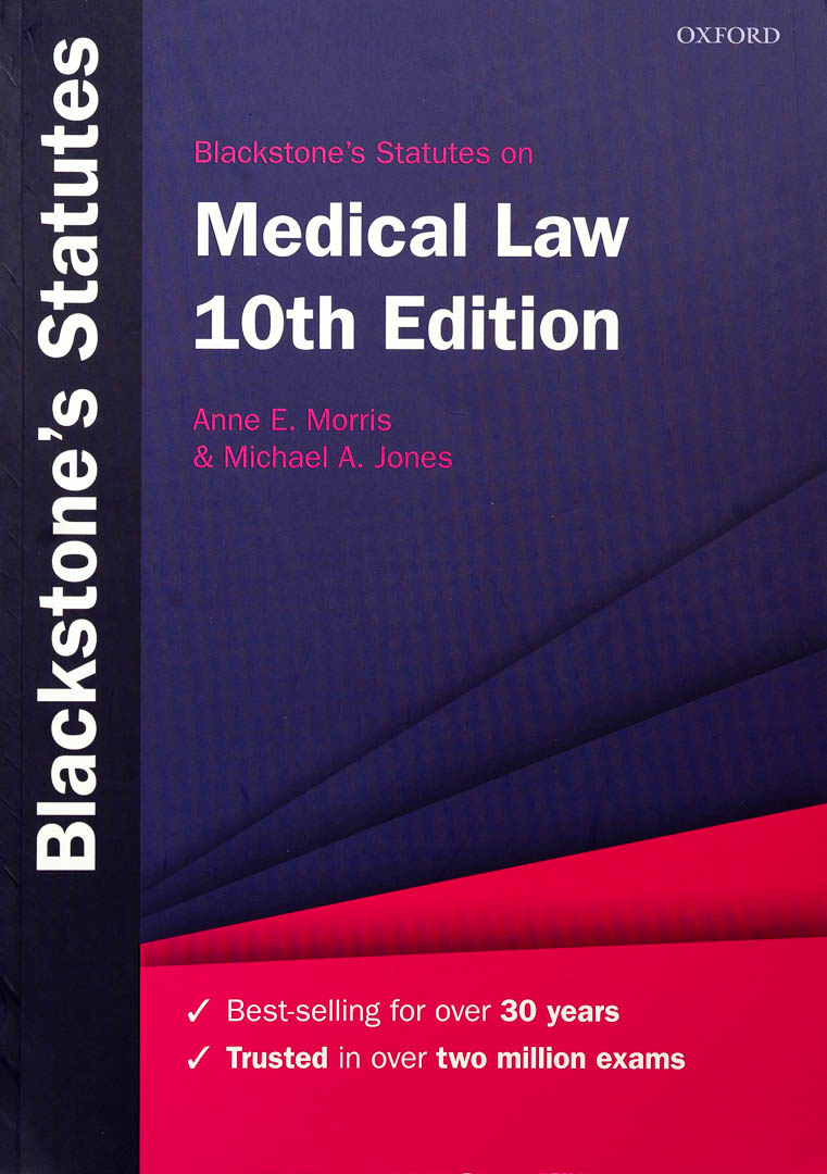 Blackstone's Statutes on Medical Law - Anne Morris